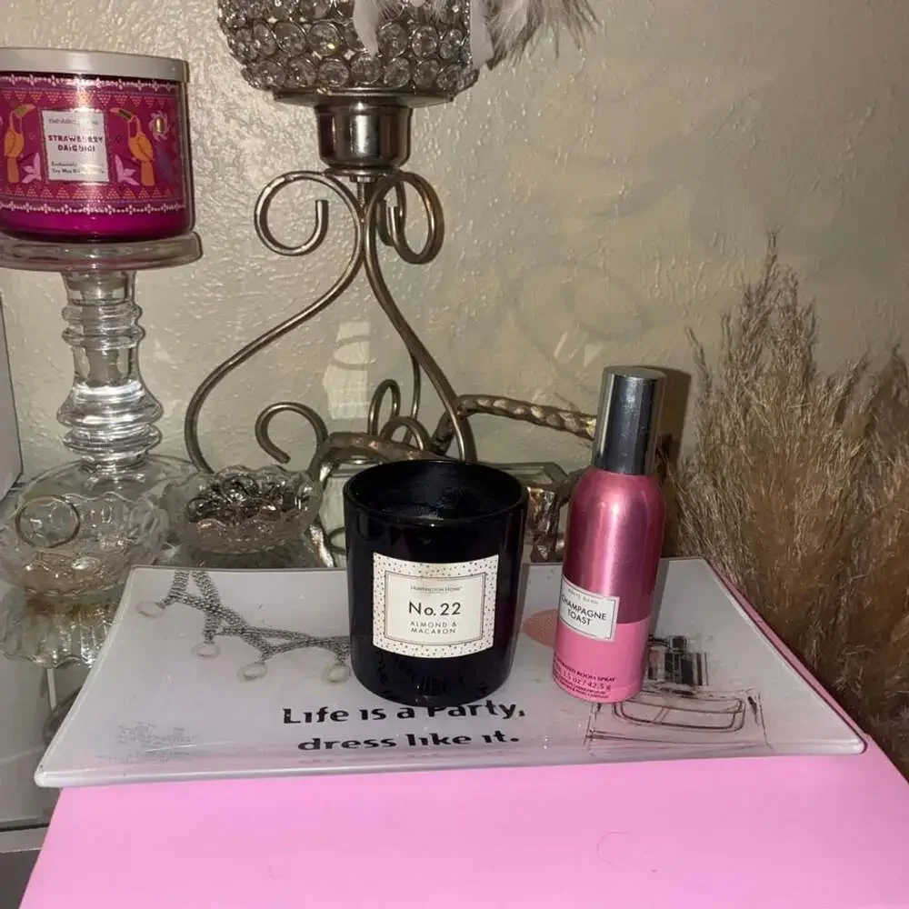 Fab Starpoint Glass Jewelry Tray With Paris Theme And Life Is A Party Quote